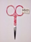 Embroidery Scissors - Red Patterned (image for) Embroidery Scissors - Red Patterned